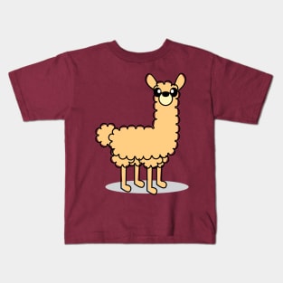 Cute Llama Character Kids T-Shirt